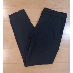 Lululemon Commission Pant Slim Warpstreme 32x27.5 Black Pockets Stretch LM5A51S